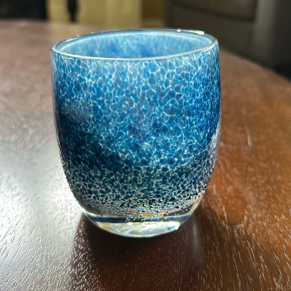 Glassybaby (discontinued) “Blue Friday” votive.
